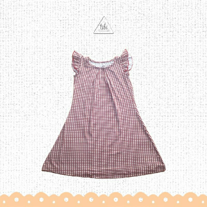 TIBI Dress TENCEL™️ Gingham - Dress Anak