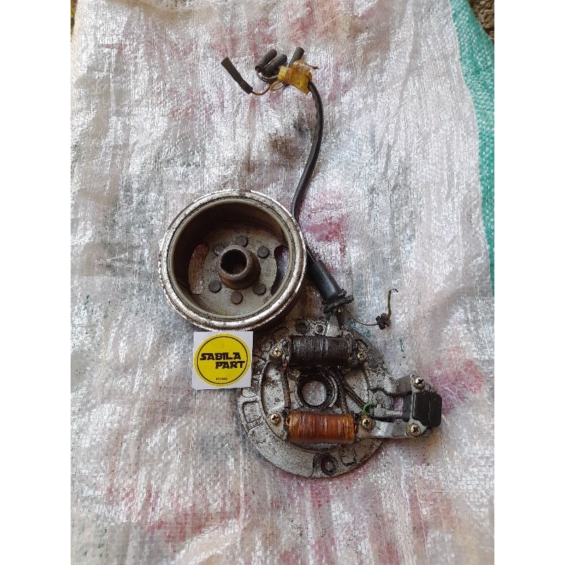 magnet set spul honda win original set spul magnet pulser original copotan