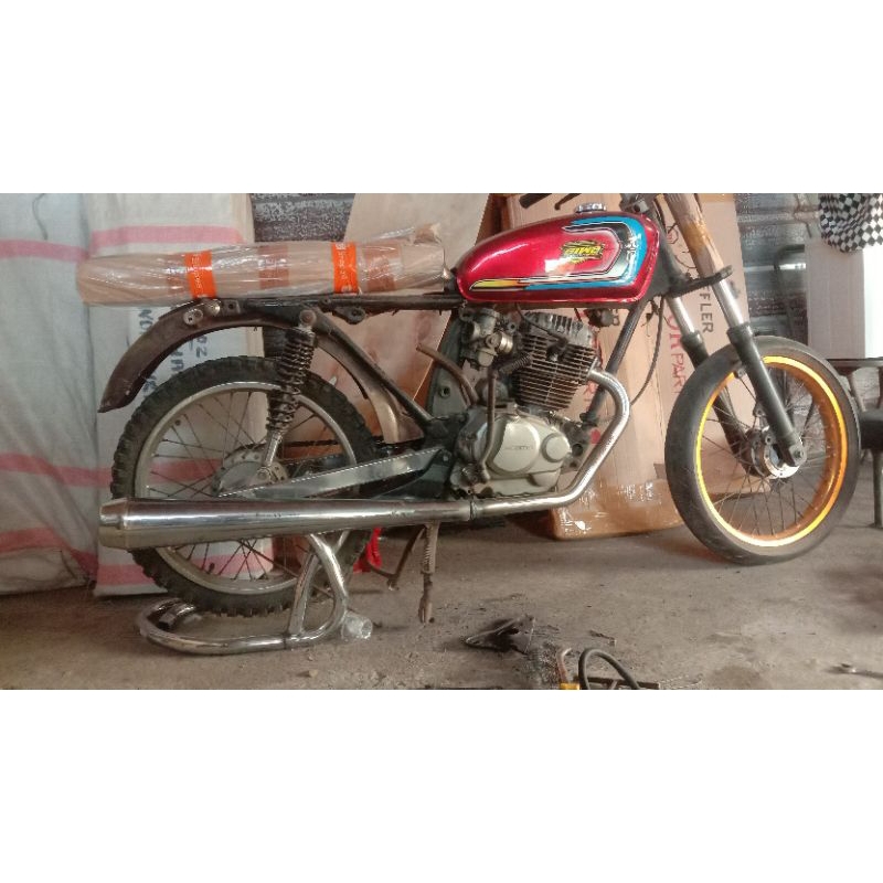 knalpot GL100 kleper leher stenlis