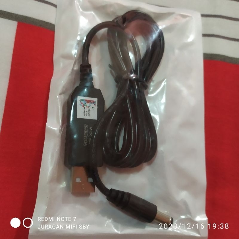 Kabel Usb Konverter 5v to 12v Modem Router Huawei B310 B311 B315 E5172 CCTV Indihome Stb
