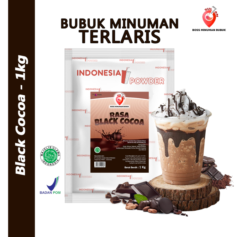 

Rasa Black Cocoa 1Kg / Bubuk Minuman Merk SUL7AN [Mix]