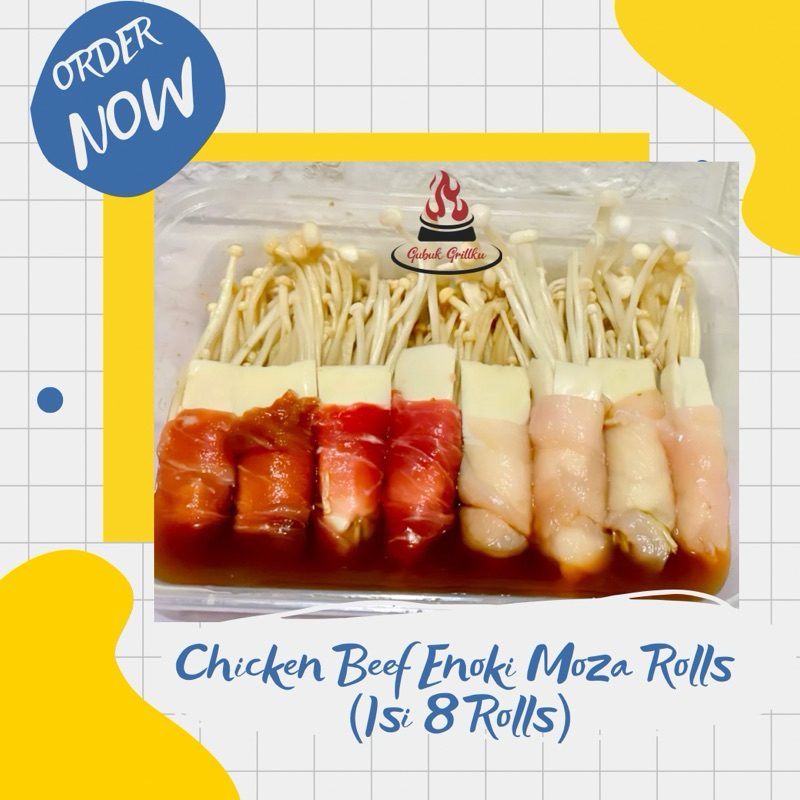 

CHICKEN BEEF ENOKI MOZA ROLLS || PAKET BBQ || PAKET GRILL