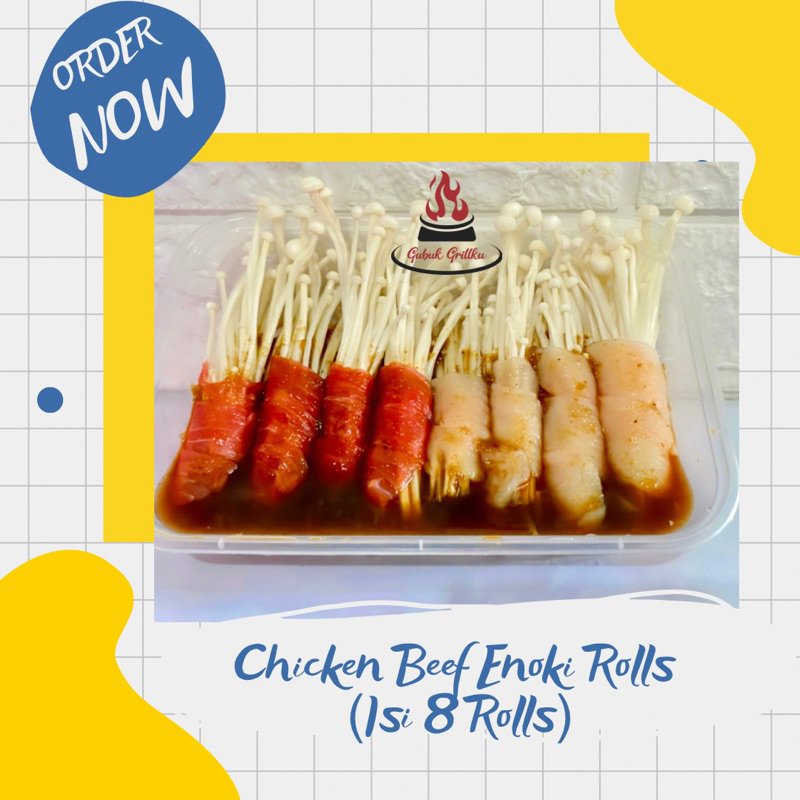 

CHICKEN BEEF ENOKI ROLLS || PAKET BBQ || PAKET GRILL