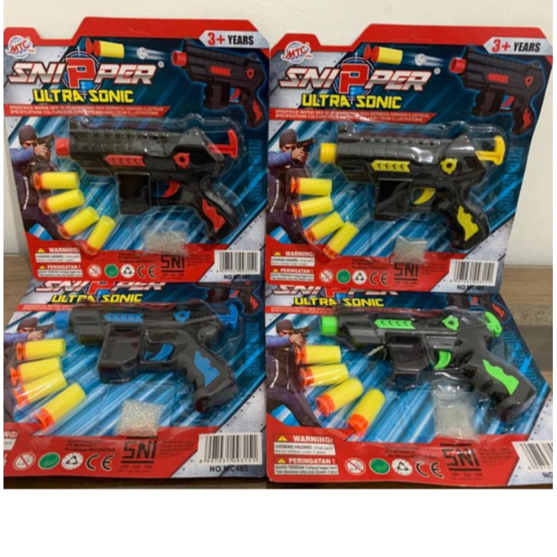Mainan Pistol Peluru Busa / Mainan Pistol Utrasonic