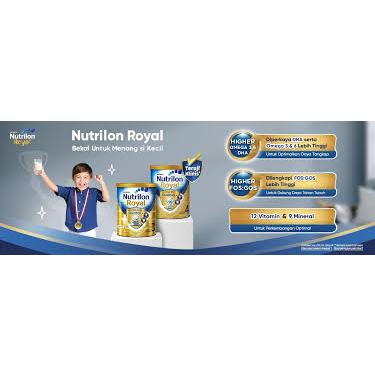 Nutrilon Royal  1 2 3 4 Vanila /Madu  Susu Pertumbuhan Bubuk 400 gr 800 gr
