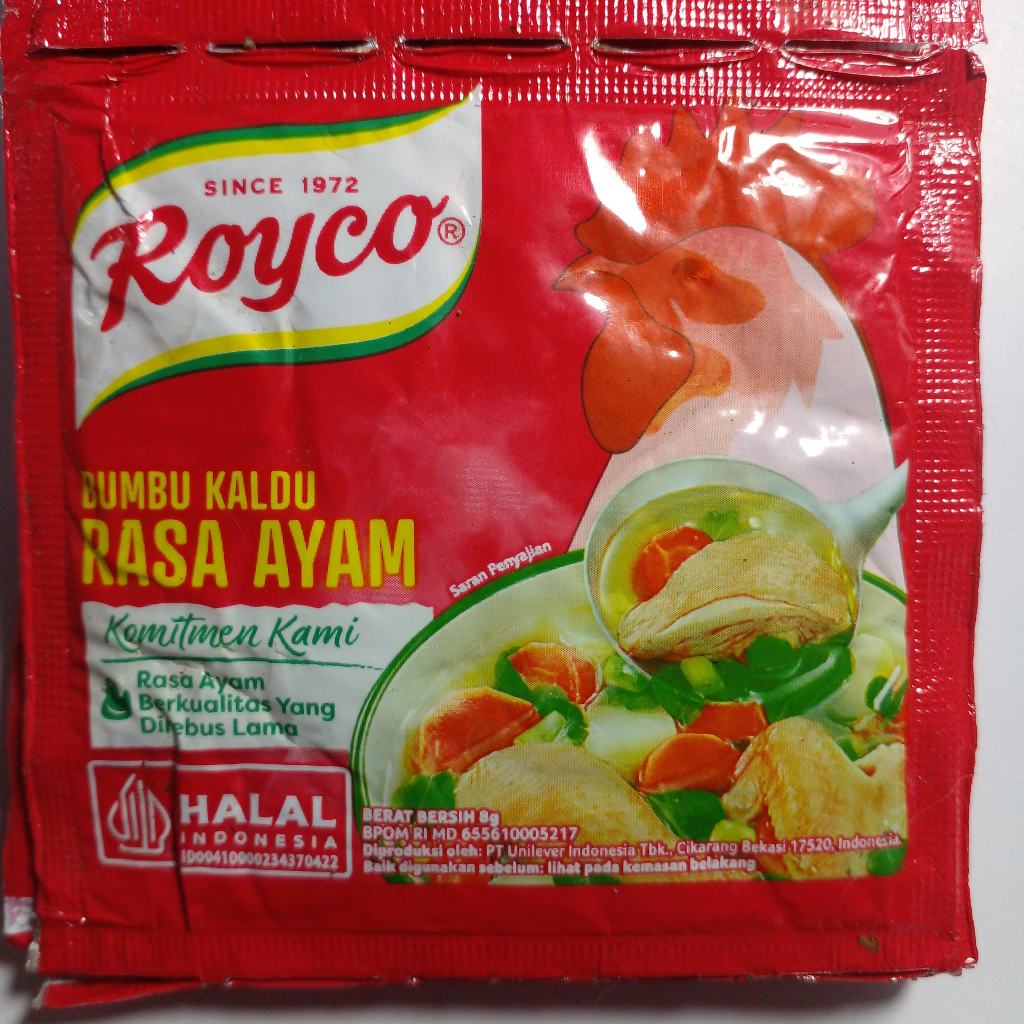 

penyedap rasa royco ayam satuan