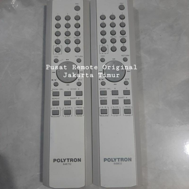 REMOTE REMOT DVD VCD COMPO POLYTRON 84B792 84B832 ORIGINAL