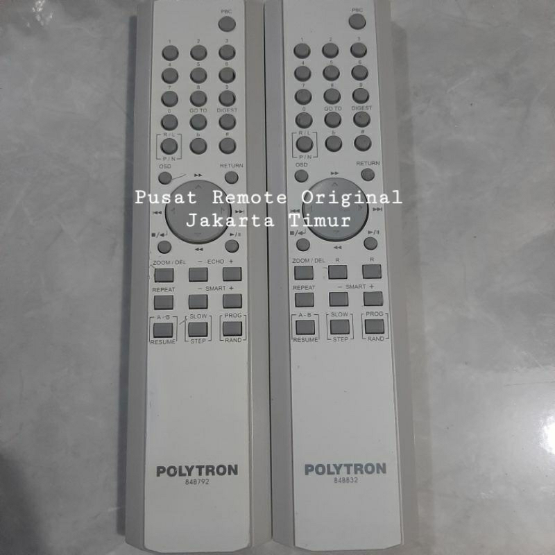 REMOTE REMOT DVD VCD COMPO POLYTRON 84B792 84B832 ORIGINAL