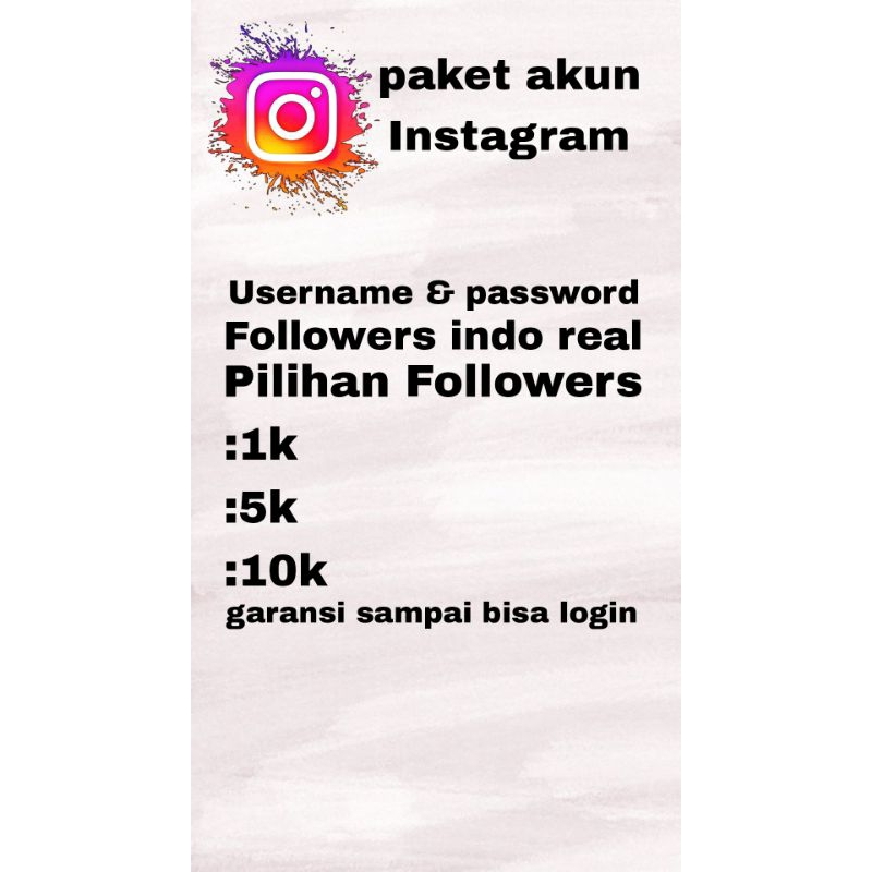 Akun Instagram baru