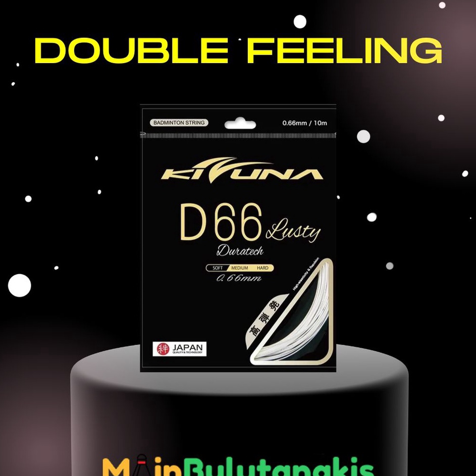 Senar Raket Badminton Kizuna D66  D66 Lusty Original q Premium