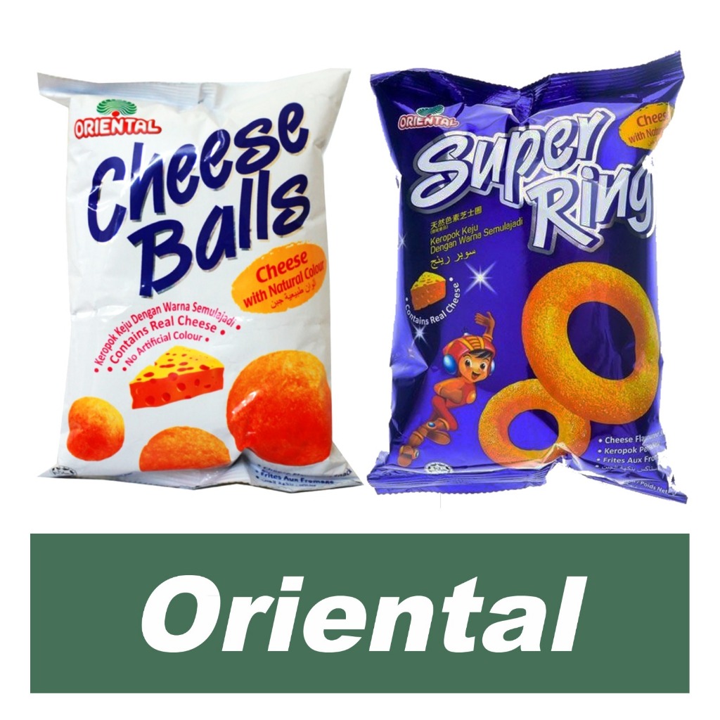 

Oriental Cheese Balls Snack Keju Bola / Super Ring 60gr Bag Exp April 2025 PROMO HALAL