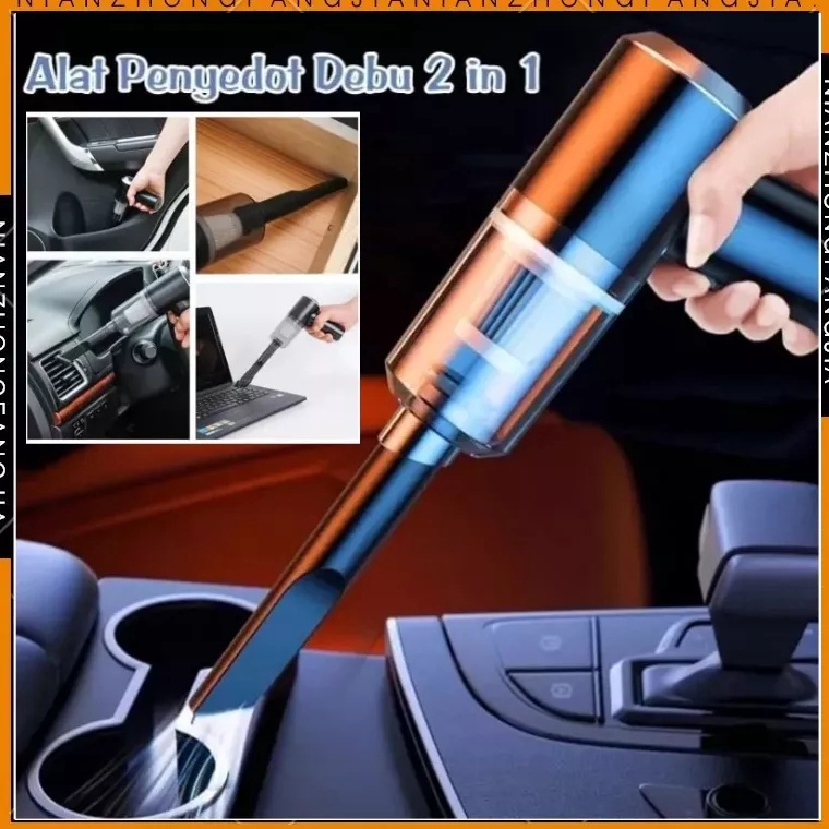 ZLj Vacum Cleaner Portable Mobil 6 PA Penghisap Debu Mobil Wireless Kasur Penyedot Debu Vakum  Vakum