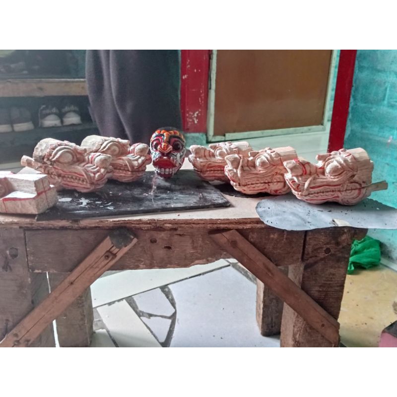 Mentahan Miniatur Barongan Kediri UK 4, 5 cm