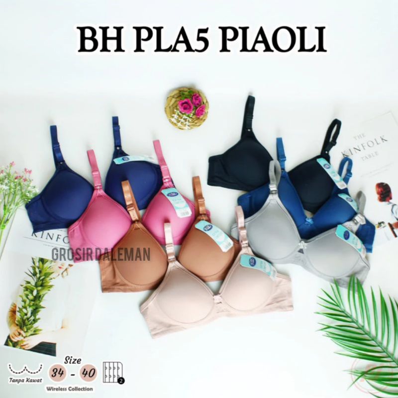 BRA BH PIAOLI A5 KAIT 2 / BRA PIAOLI A5 BUSA TIPIS TANPA KAWAT