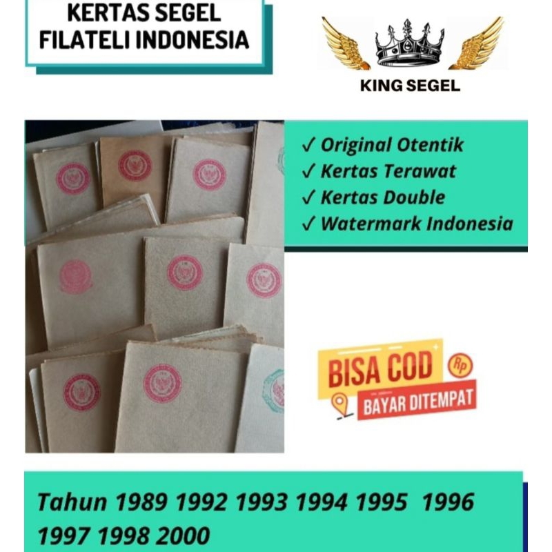 

Kartas Segel Tahun : 1990 1992 1993 1994 1995 1996 1997 2000 2002 Double Asli (Beli 2 Gratis 1)