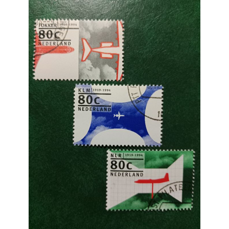 

Prangko Nederland 3 Pcs Pesawat Tahun 1994