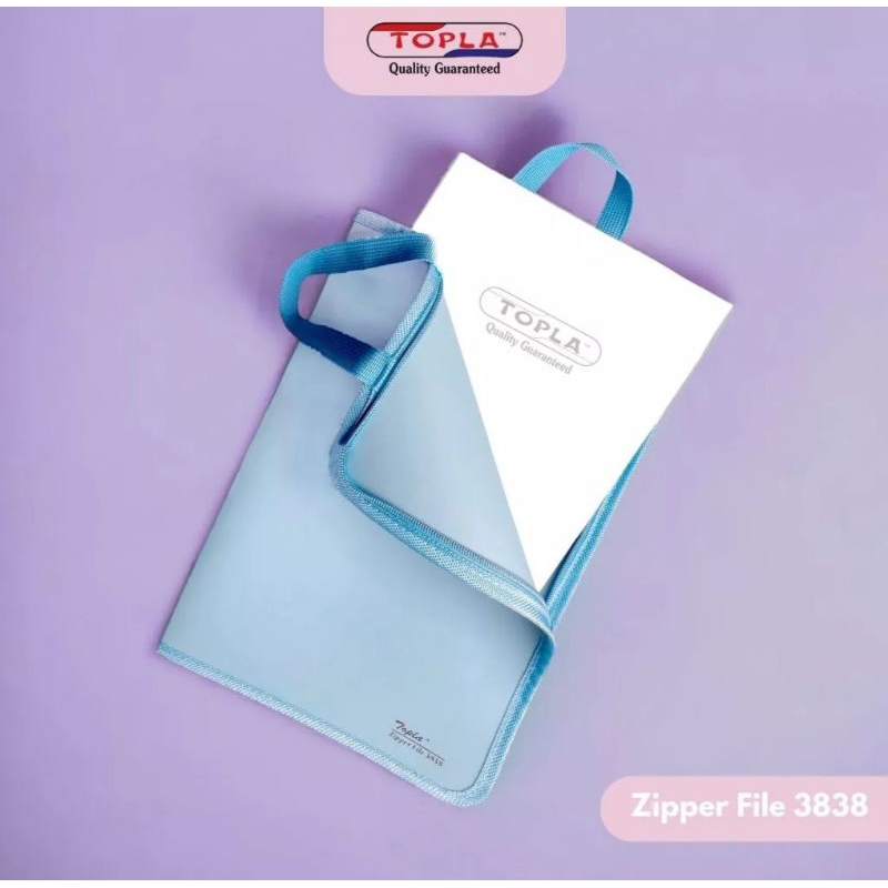 

TOPLA 3838 ZIPPER BAG TOP HANDLE DOCUMENT FILE FOLDER MAP RESLETING TALI PEGANGAN ATAS