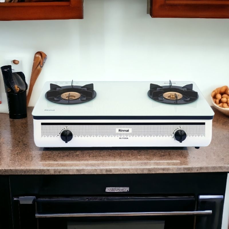Kompor Gas Rinnai RI 712GA(W) / RI712GA(W) 2 Tungku