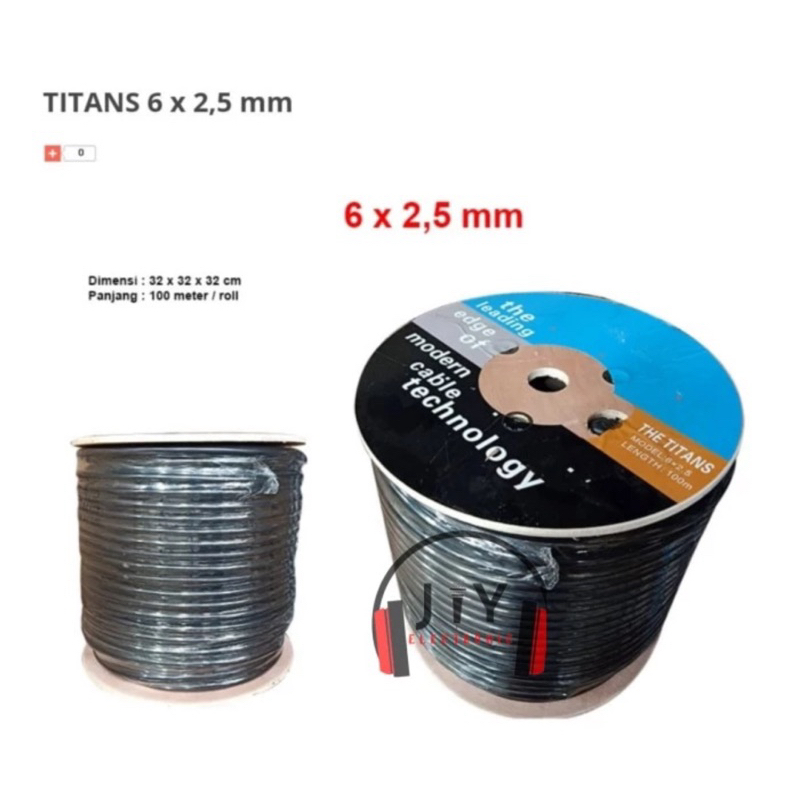 Kabel Speaker Audio Isi 6 6x2.5mm Titans