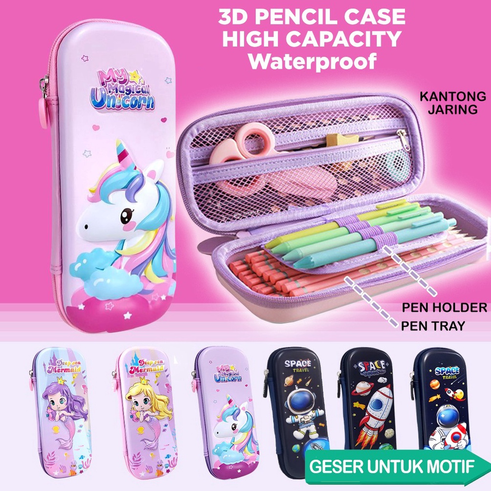 

Paling Diminati Kotak pensil 3D timbul Unicorn motif timbul Tempat pensil Pencil Case Kado Ultah Anak hadiah ulang tahun anak perempuan kotak pensil rabbit 6H