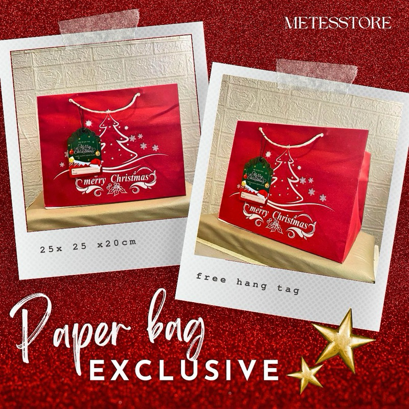 

Paperbag natal exclusive christmas + free hangtag