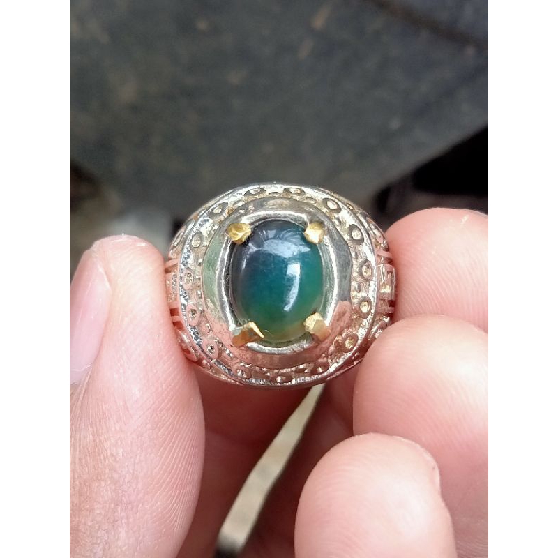 ✅ Natural Bacan Doko Kristal - size mungil ( Batu Akik asli Ternate - bukan giok hijau garut fire op