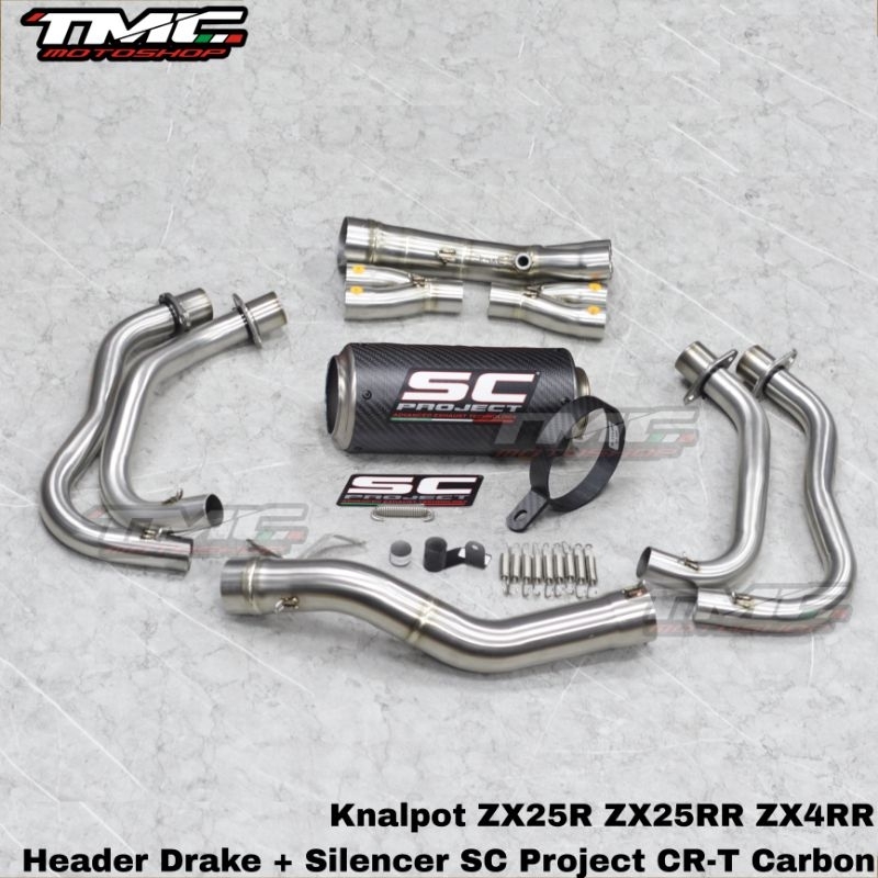 Knalpot ZX25 ZX25R ZX25RR ZX4RR ZX4 SC Project CRT fullsystem