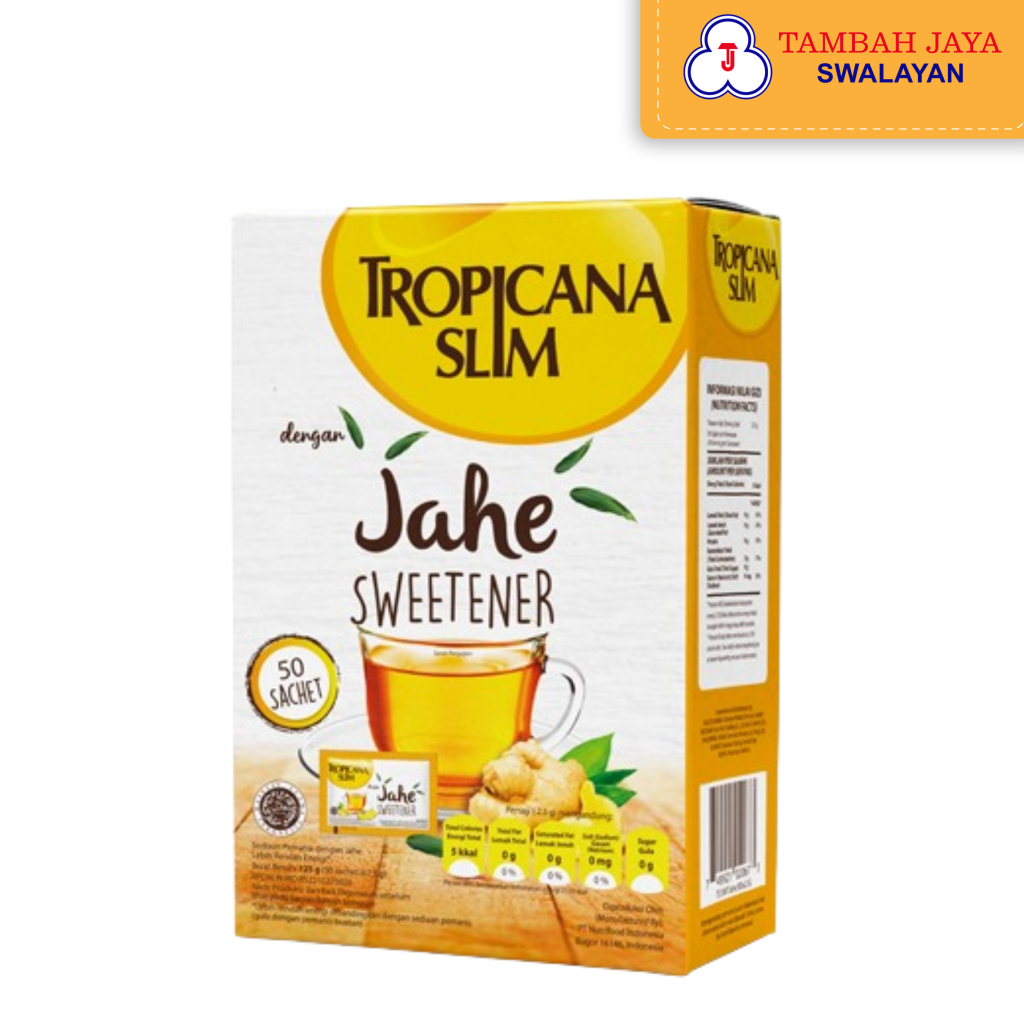 

Tropicana Slim Jahe Sweetener 125gr 5 sachet