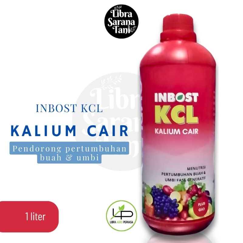 Pupuk cair INBOST KCL 1 Liter kalium cair plus zpt giberelin bio kcl Pembesar buah
