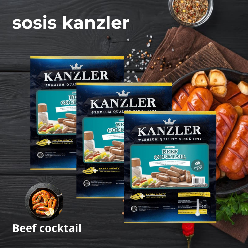 

KANZLER SOSIS BEEF COCKTAIL @500 GRAM