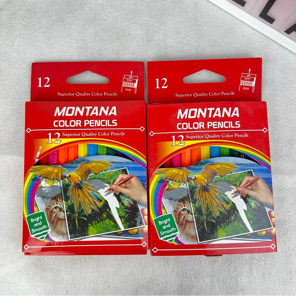 

PENSIL WARNA MONTANA - COLOUR PENCIL PENDEK 12 WARNA