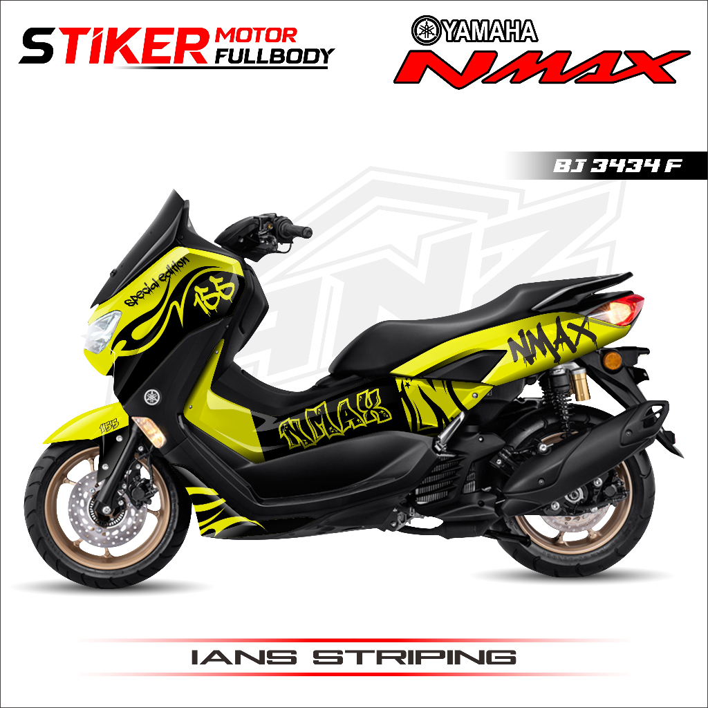 BJ 3434-STIKER DECAL MOTOR NMAX ALL VARIAN PRINTING-STIKER NMAX FULL BODY TERBARU DOFF GLOSSY