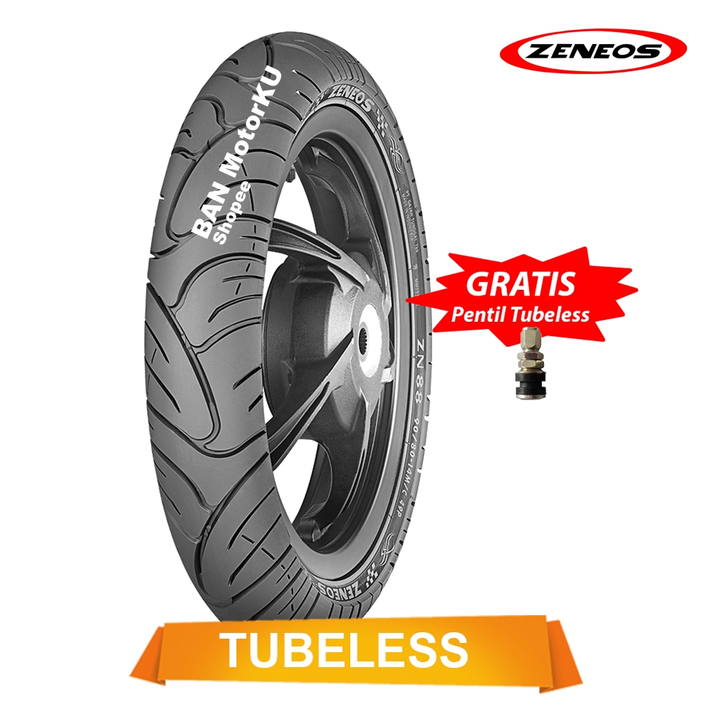 Zeneos ZN 88 / Zn88 ukuran 80/90-16 Ban Motor Tubeless [ Free Pentil Tubeless ]