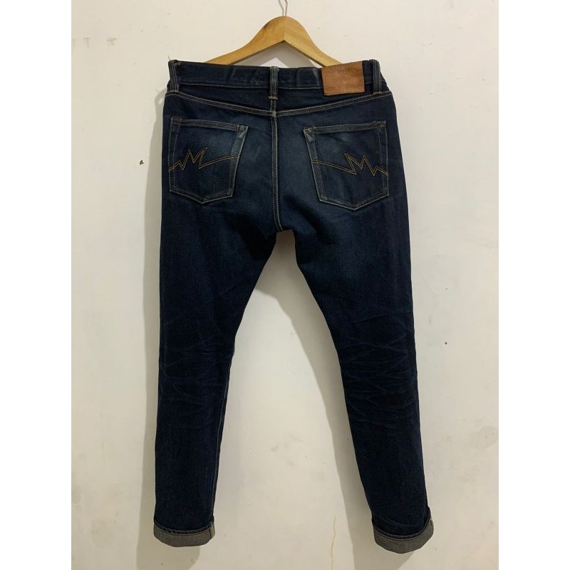 MISCHIEF DENIMARTIKEL IL SL 001 DARK VERMILION 17 OzSLIM STRAIGHT SIZE 33 NO MINUS WARNA 95 %