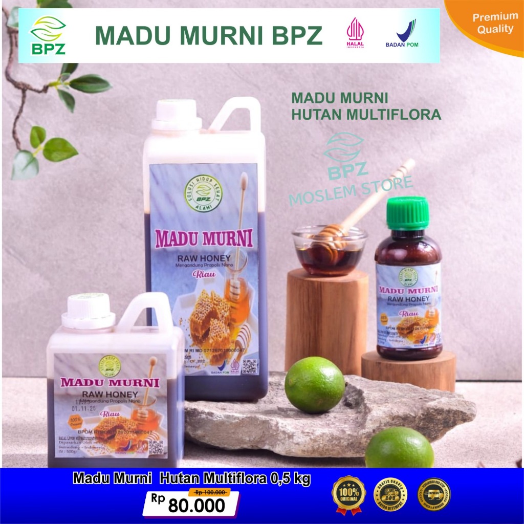 

Madu Murni Hutan Multiflora BPZ Kemasan 500 gram