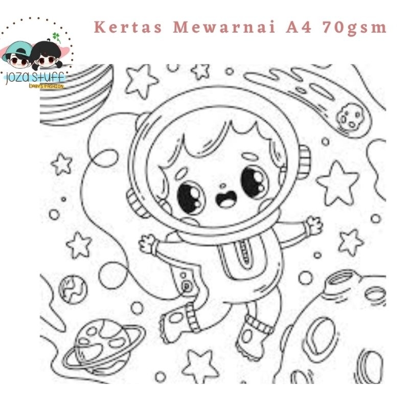 

KERTAS MEWARNAI COLORING ANAK BALITA LUCU A4 70GSM HARGA PERLEMBAR