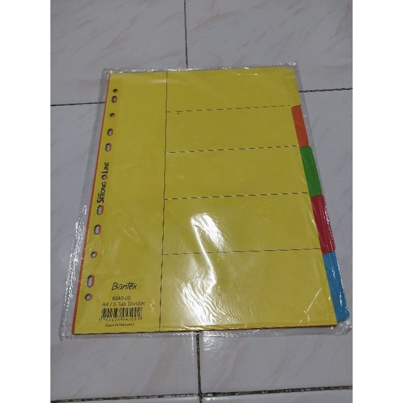 

DIVIDER BANTEX 6045-00 5 TAB A4