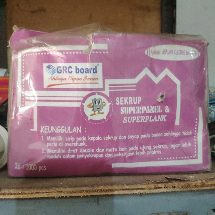 Skrup Superpanel u/ GRC Board uk 9mm - 15mm isi +/- 1000PCS