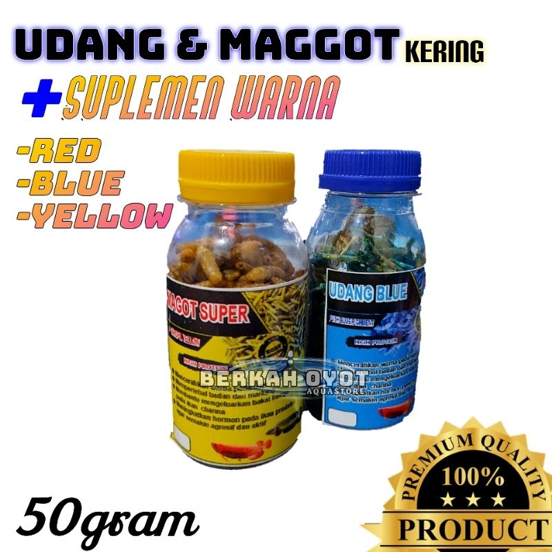 PAKAN IKAN UDANG & MAGGOT KERING