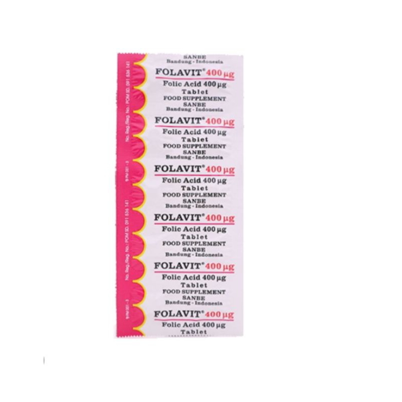 folavit 400mg/strip