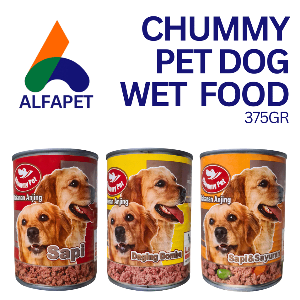 Chummy pet dog food kaleng 375gr