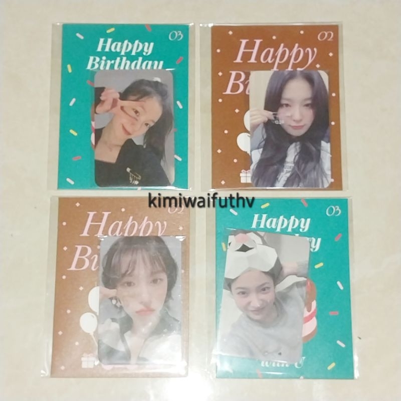 READY STOCK RED VELVET MD BIRTHDAY SMCU SMTOWN IRENE SEULGI WENDY YERI SEALED UNSEALED PC PHOTOCARD