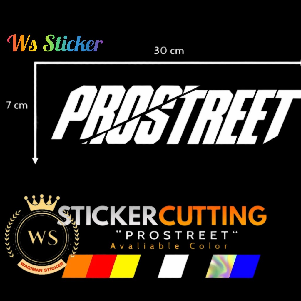 Stiker Cutting Prostreet Ukuran Besar