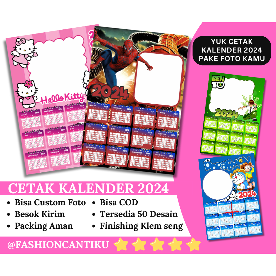 

KALENDER FOTO 2024 CUSTOM (BOLEH 1 PCS) BISA PASANG FOTO