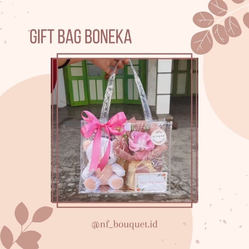 

GIFT BAG BONEKA | HAMPERS BONEKA | HAMPERS TAS | KADO BONEKA | BUKET BUNGA