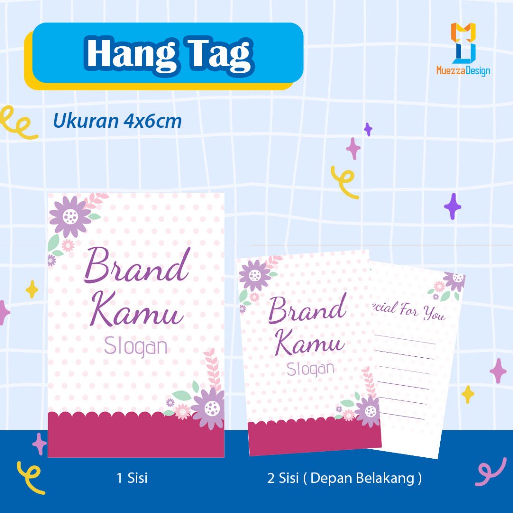 

Hang Tag / Label Baju 4 x 6 cm
