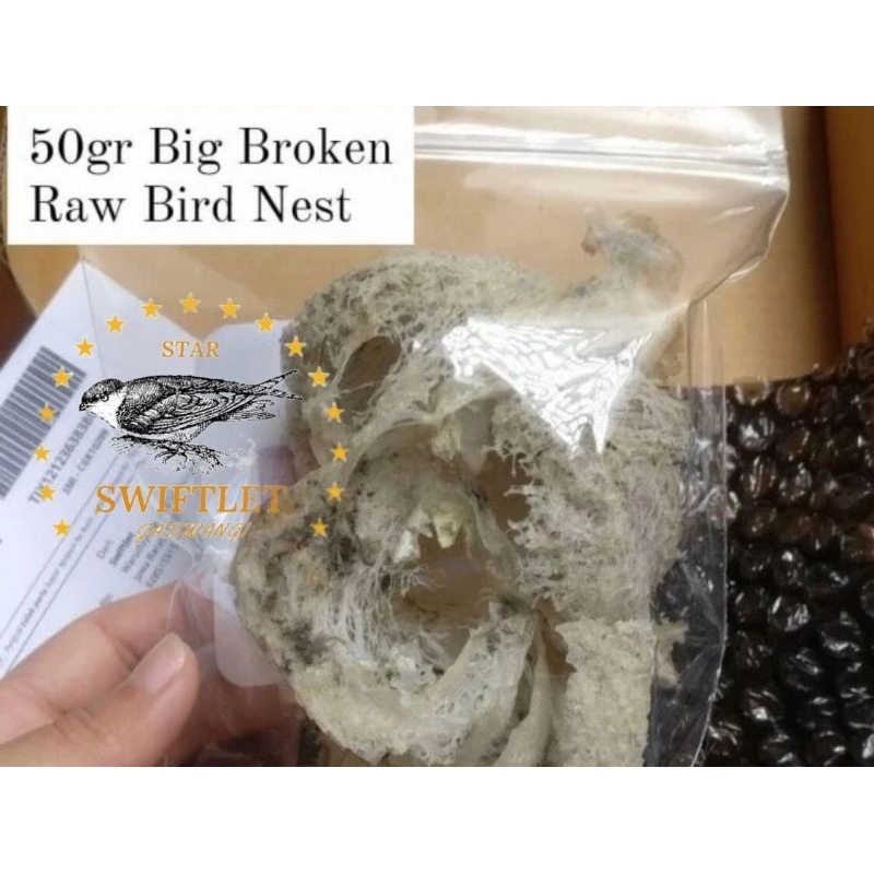 

TOP PRODUCT! Sarang Burung Walet Asli / Sudut / Original Raw Bird Nest Kering Kotor Alami