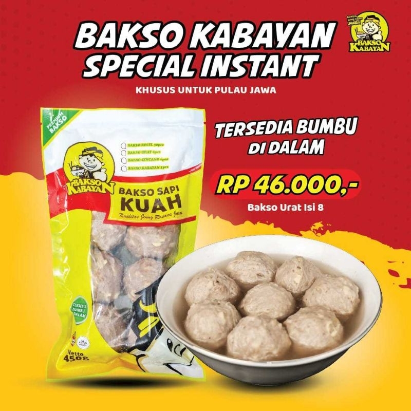 

Bakso Kabayan Spesial Instant