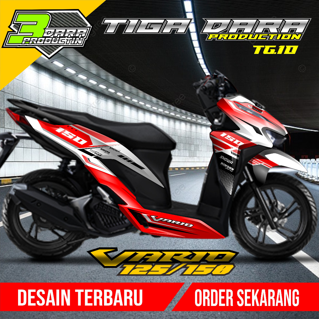 Decal Sticker Vario 125 150 New Dekal Vario 125 150 Baru Full body 2018 2019 2020 2021 2022 Kode 10