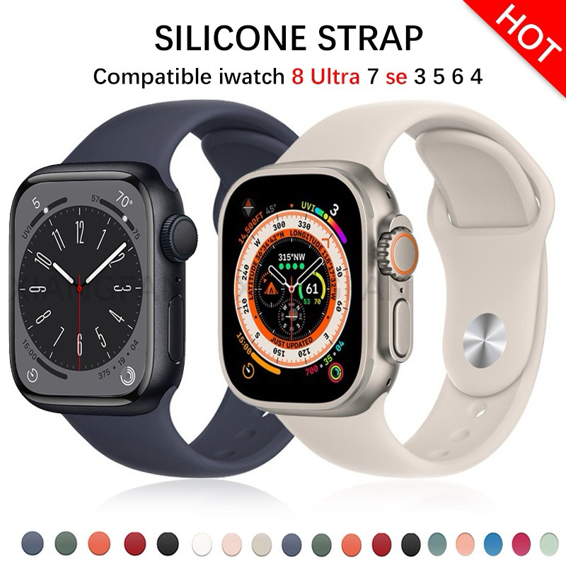 Strap untuk watch Tali jam tangan Smartwatch T500 T55 IWO HW22 W26 42mm 44mm 45mm Strap smartwatch i